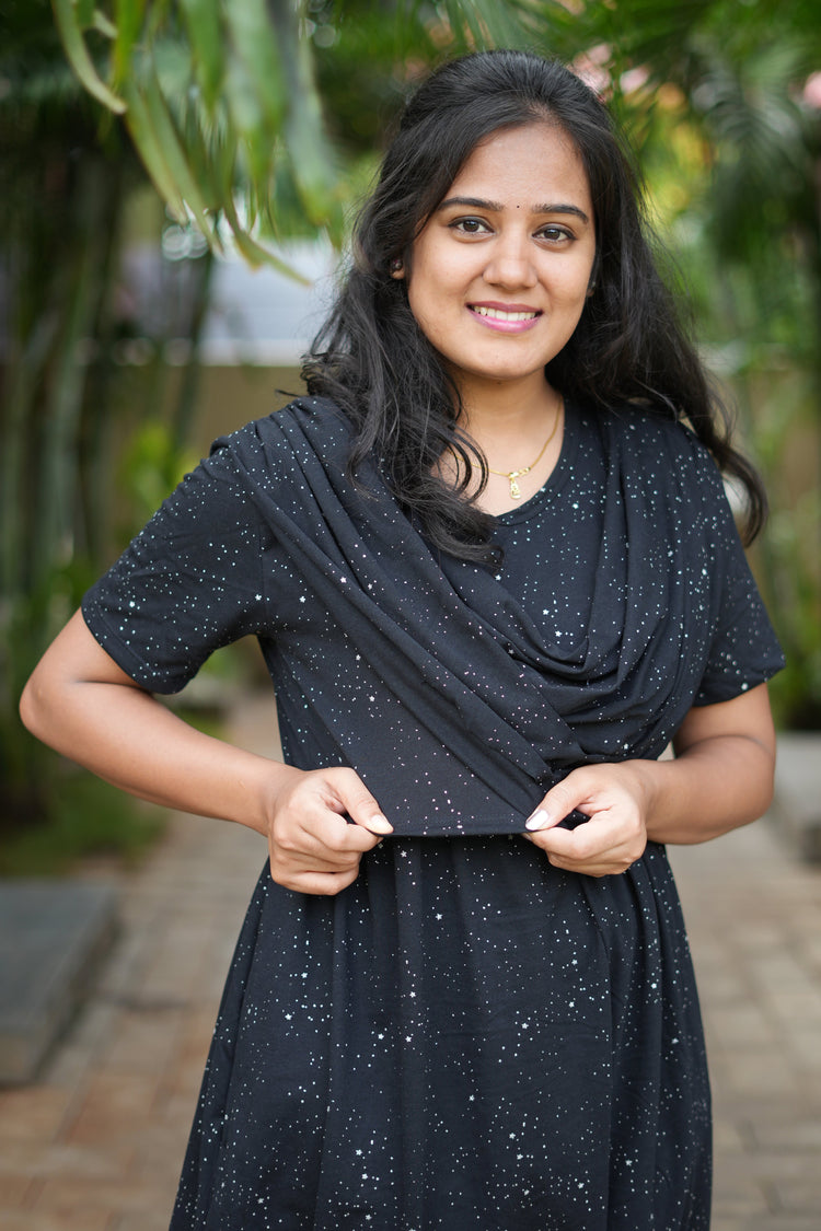 ZIPLESS FEEDING MAXI ATTACHED SHAWL