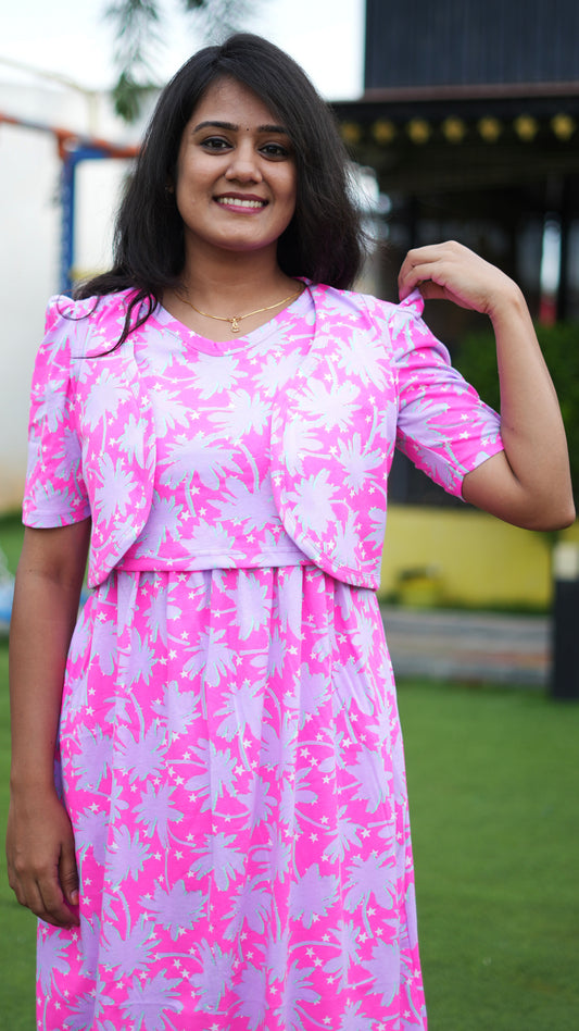 MATERNITY WITH COAT ( PINK RADIANCE )