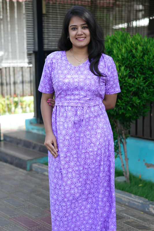 Purple Petals (Zipless Maternity)