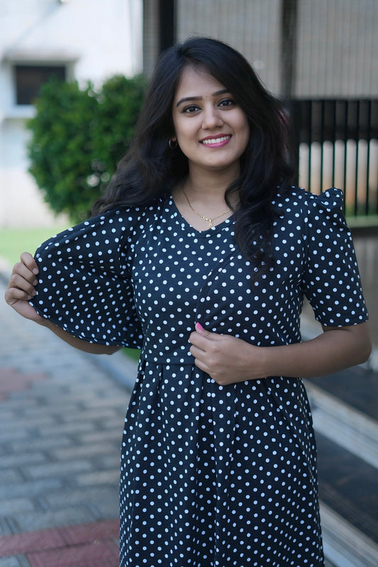 MATERNITY REMOVABLE COAT (ClassicPolka)