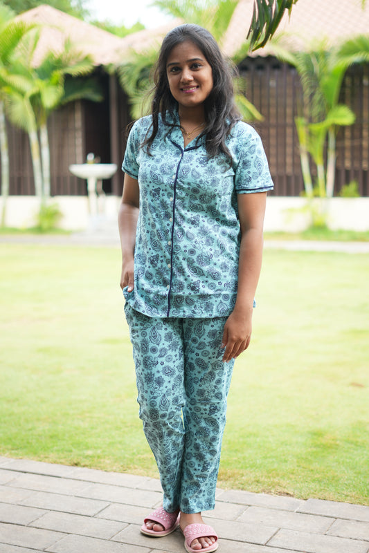 Collar Pyjama Night suit