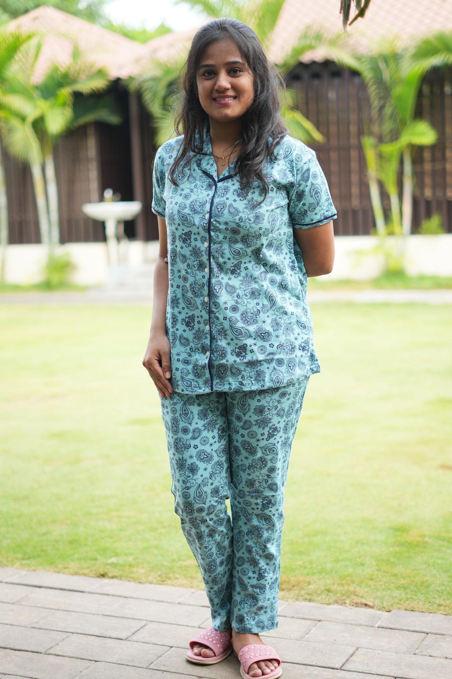 Collar Pyjama Night suit