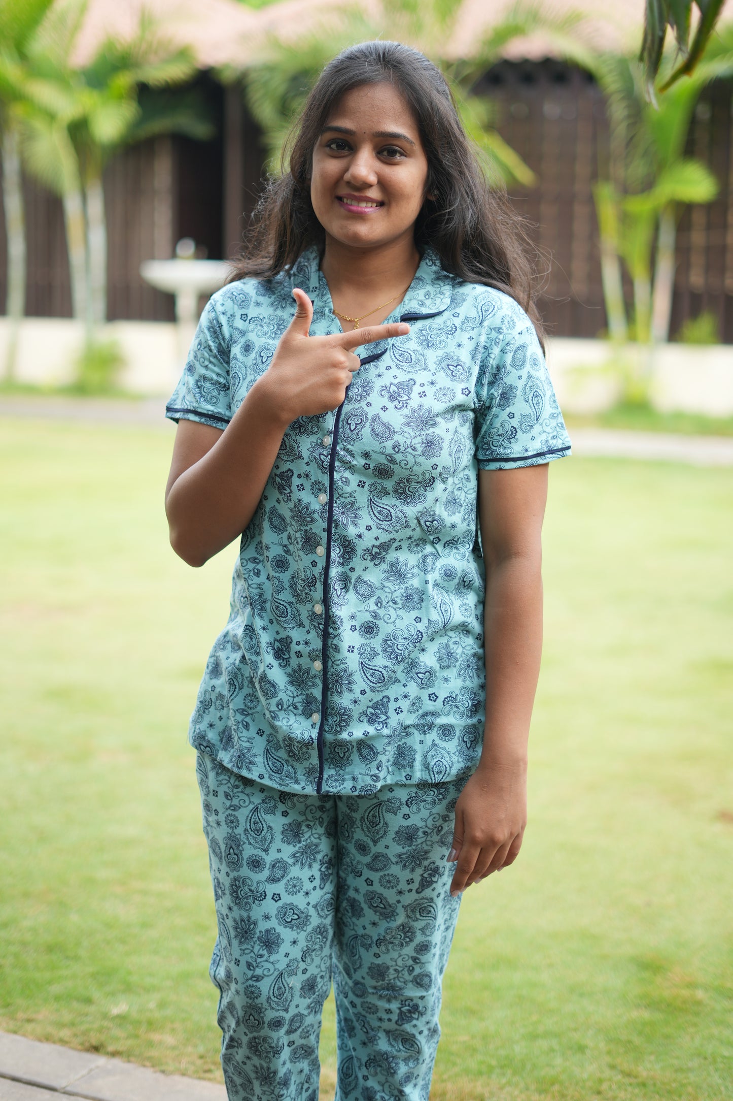 Collar Pyjama Night suit