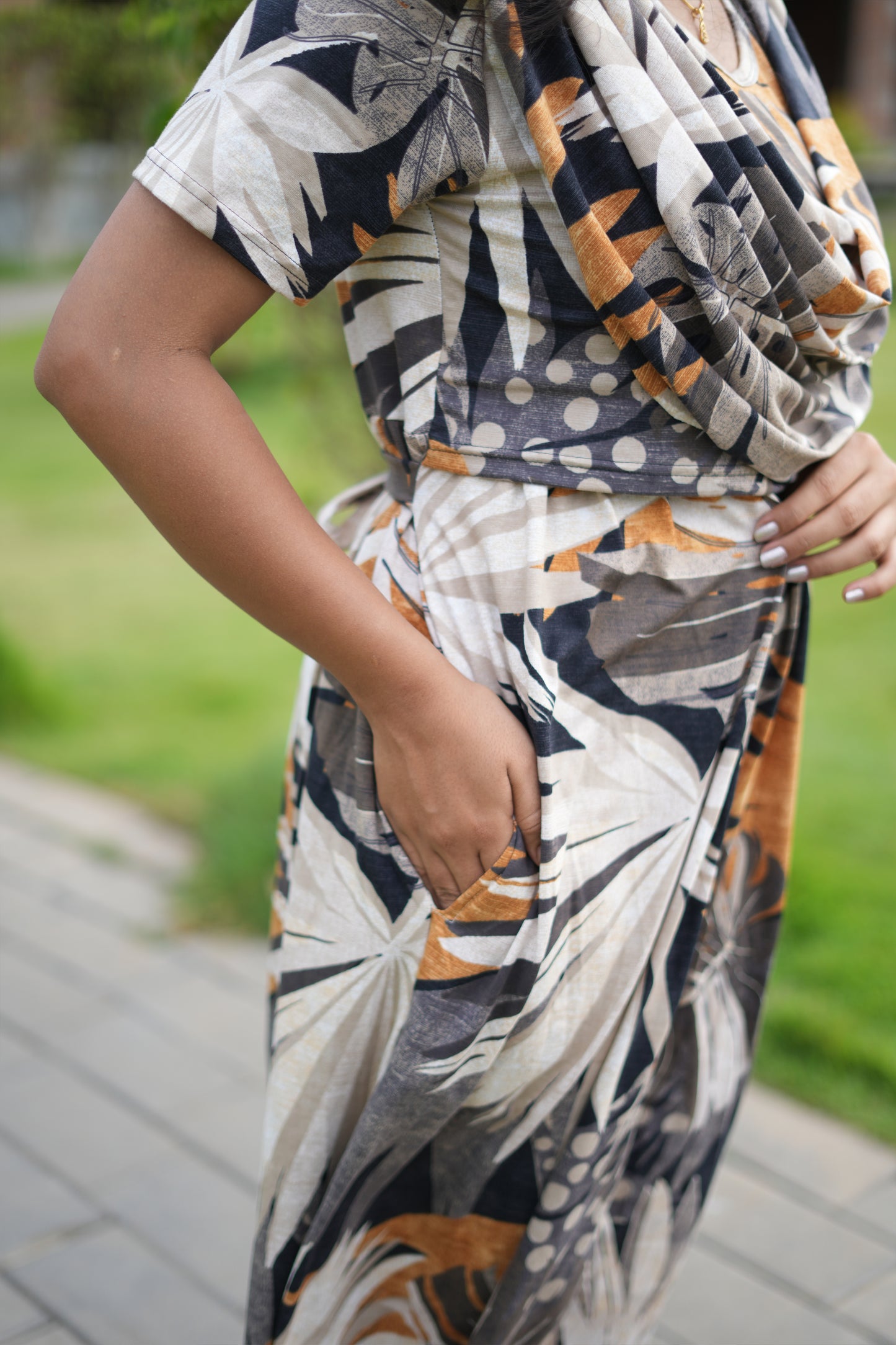 Dupatta Zipless Maternity with Bronize