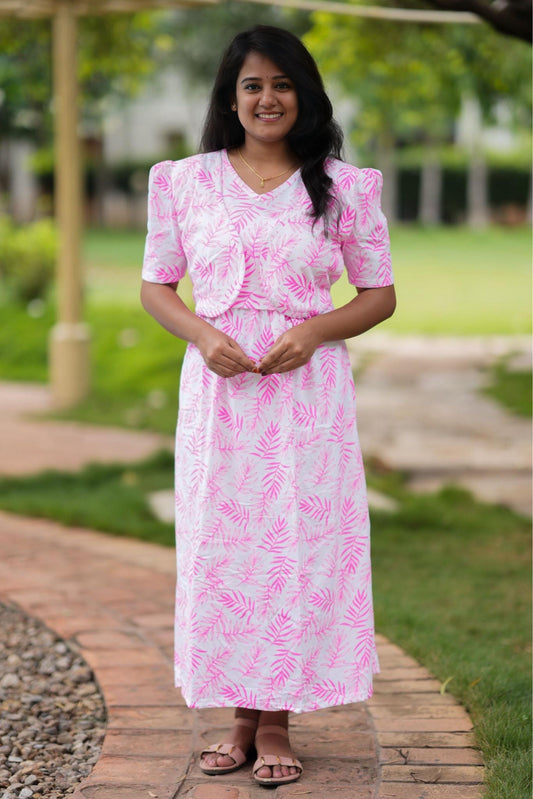 MATERNITY ATTACHED COAT (Rosé)