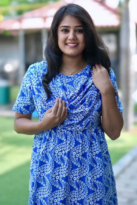 Non Maternity Shawl (BlueWaves)