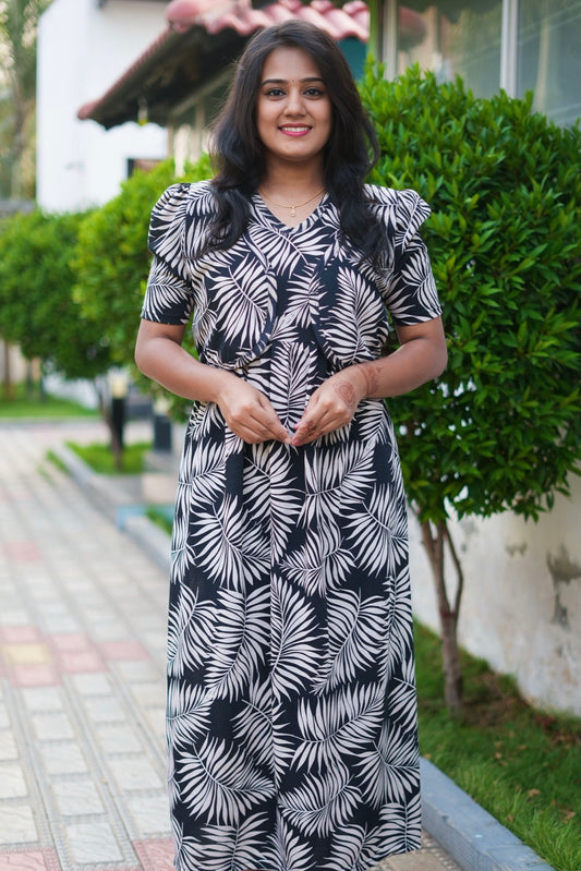 Casual Wear Attached Coat (Noir Nature)