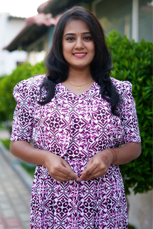 MATERNITY ATTACHED COAT (Violet Grace)