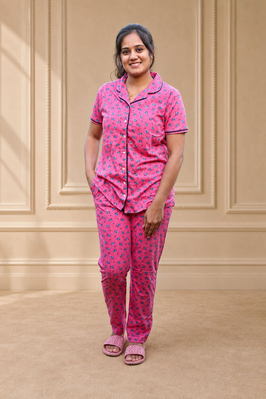 Collar Pyjama Night suit