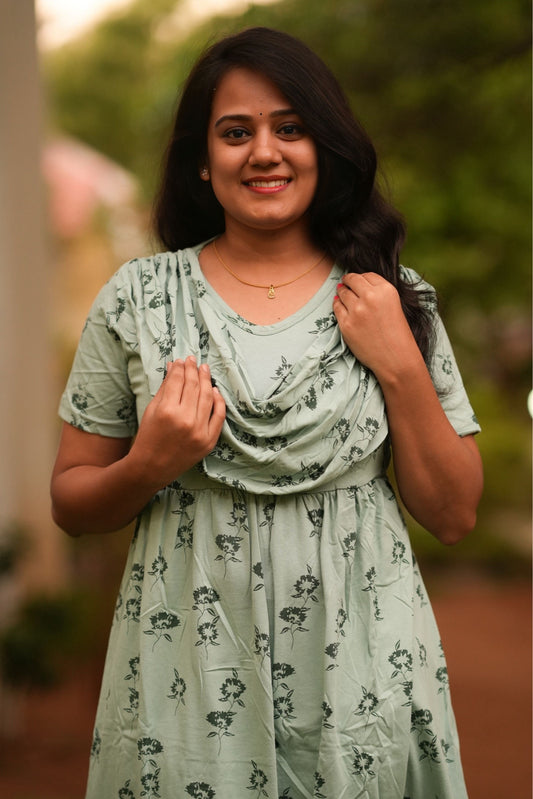 Mild Green (Casual Loungewear Shawl)