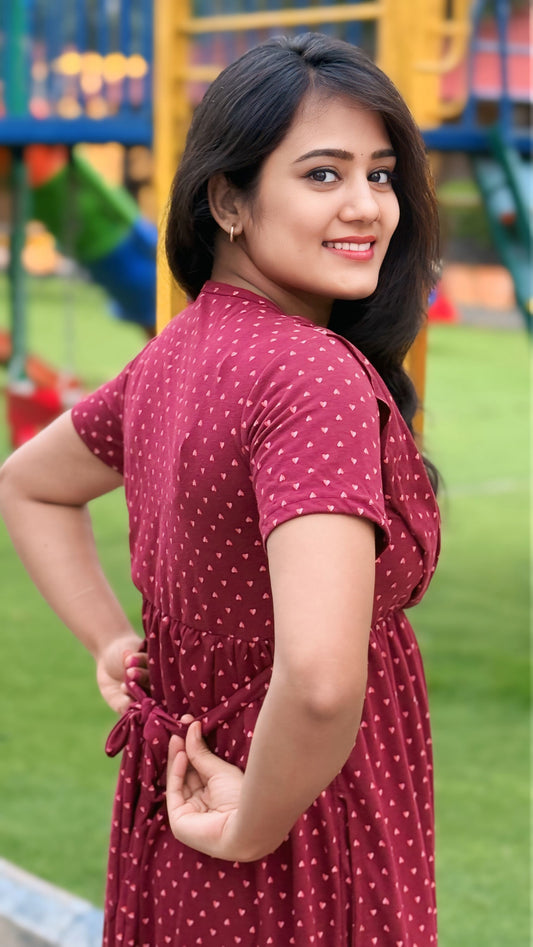 Maroon Muse (Non Maternity Shawl)