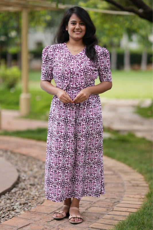 MATERNITY ATTACHED COAT (Violet Grace)