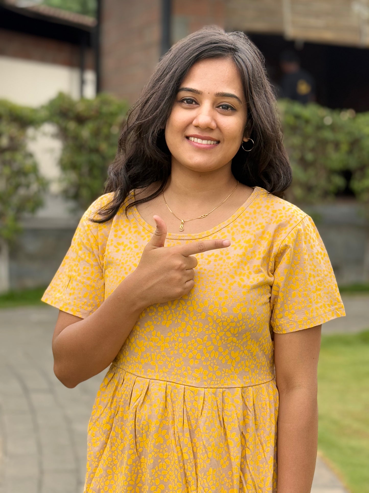 SOFT COTTON MAXI WEAR WITH YELLOW DYE