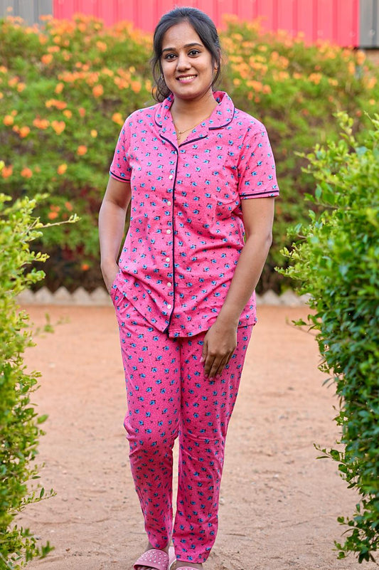 Collar Pyjama Night suit