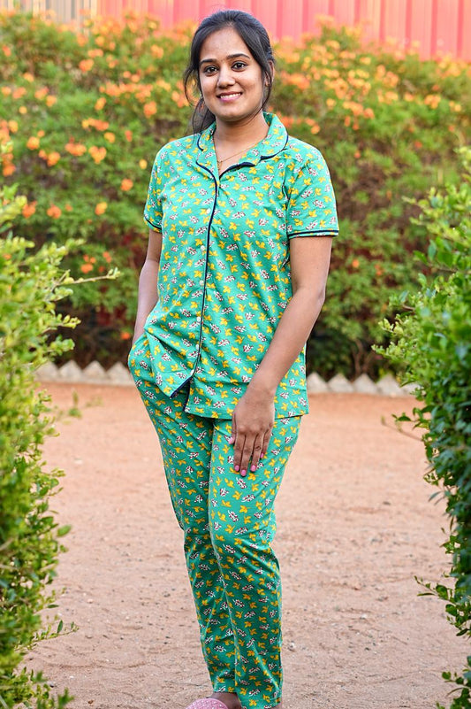 Collar Pyjama Night suit