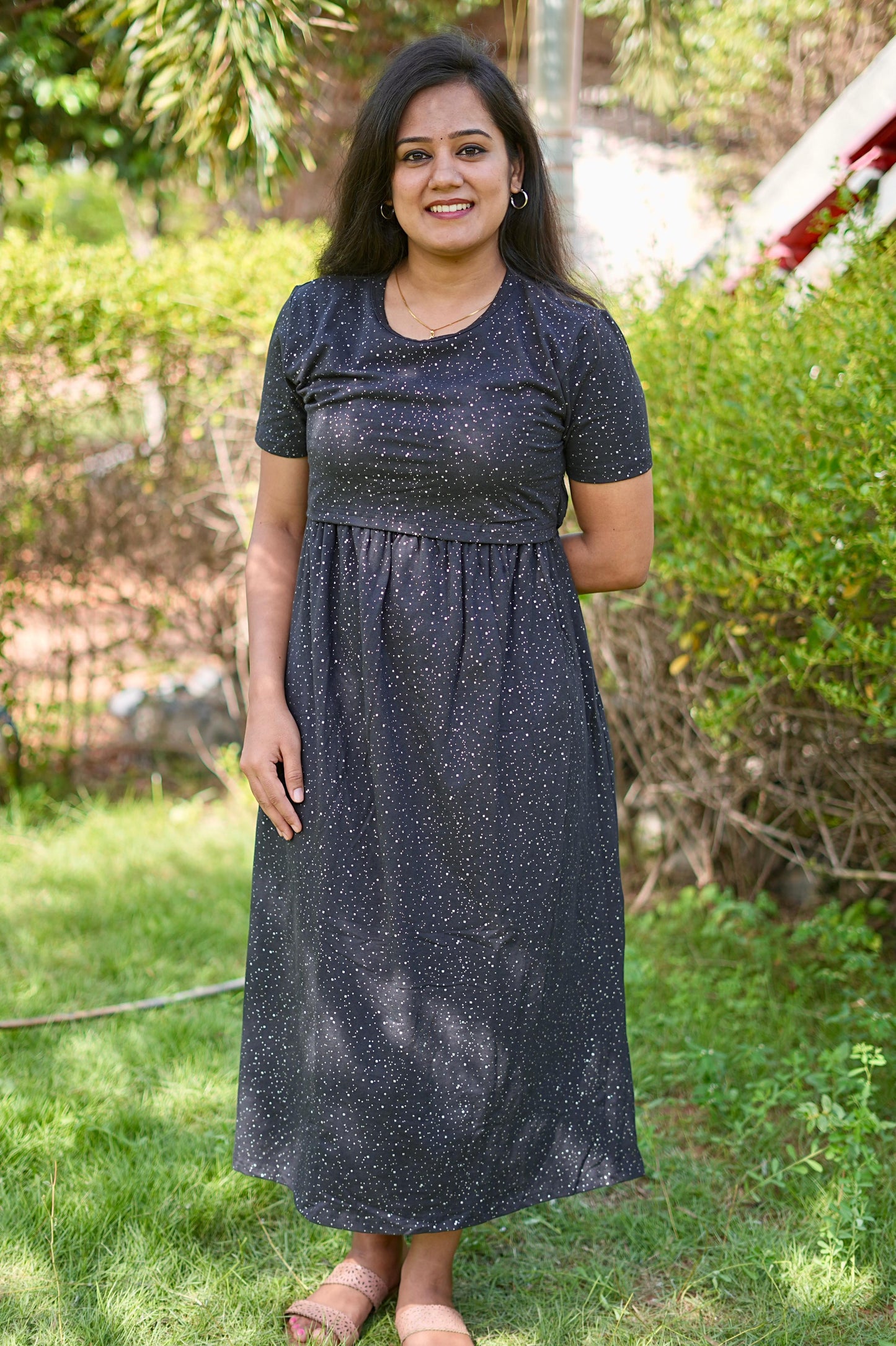 Premium Maternity Zipless Lounge Wear with Blackie Glitter