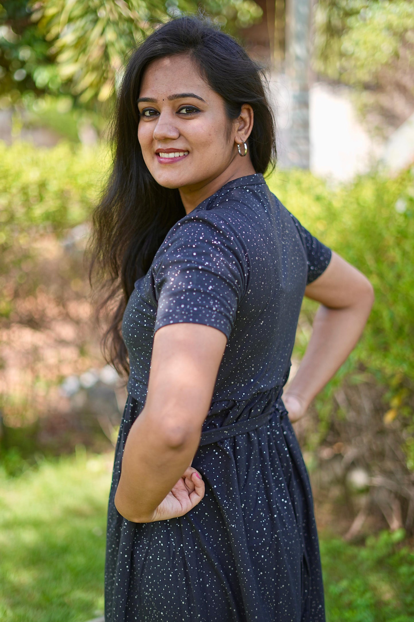 Premium Maternity Zipless Lounge Wear with Blackie Glitter