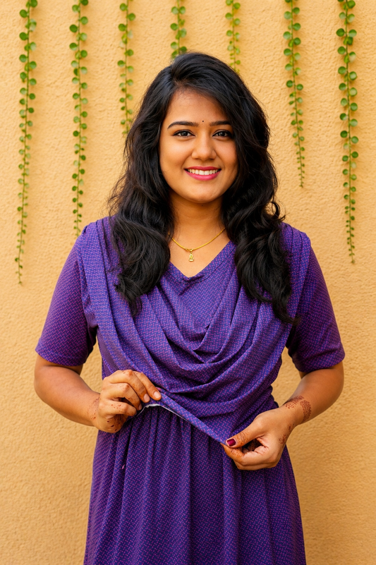 Amethyst (Zipless Maternity Shawl)