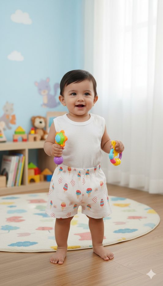 (3pc) Muslin Shorts