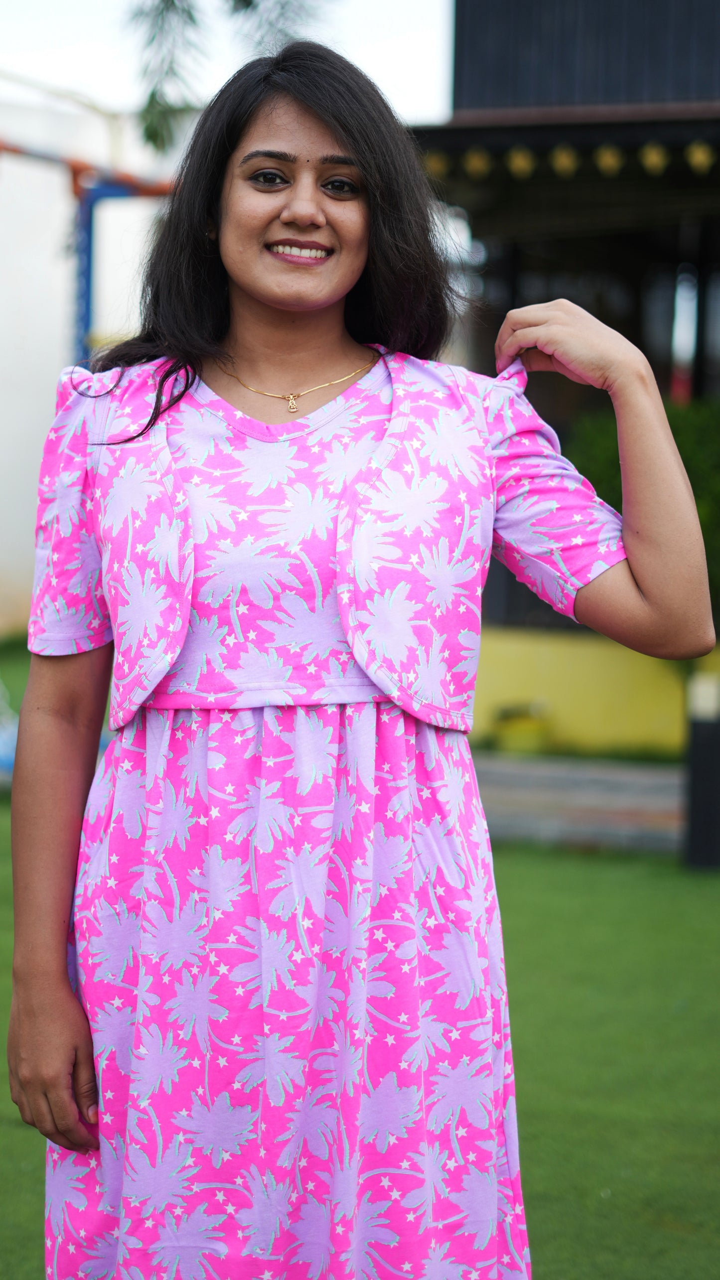 MATERNITY WITH COAT ( PINK RADIANCE )