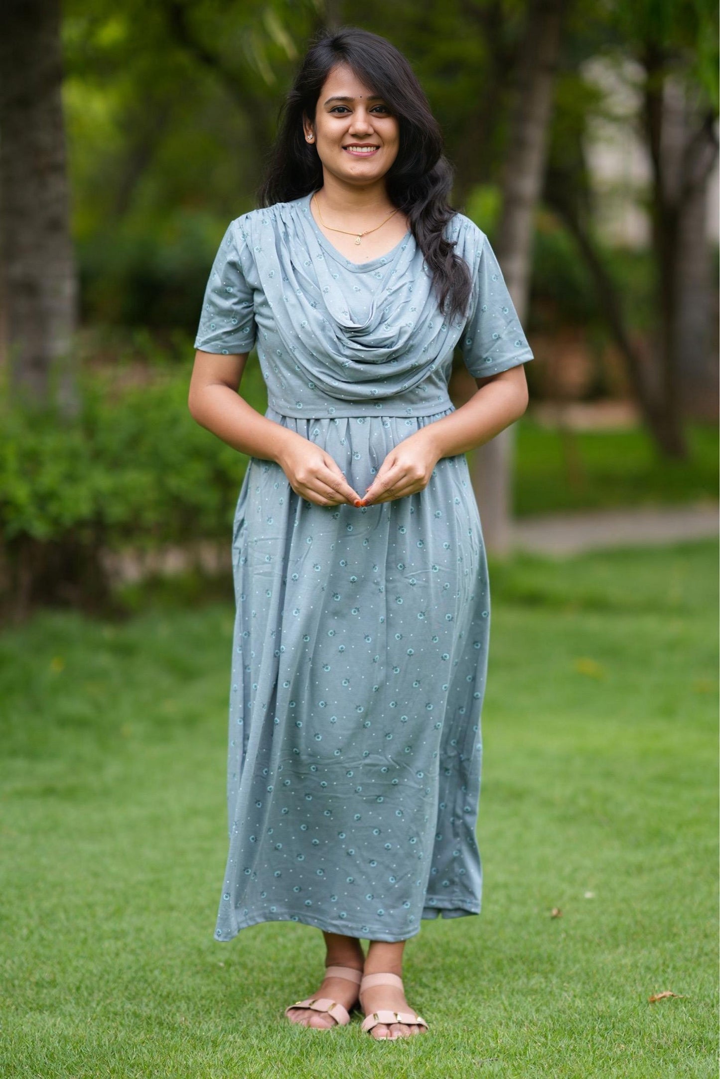 SerenBlue (Zipless Maternity Shawl)