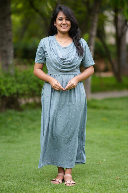SerenBlue (Zipless Maternity Shawl)