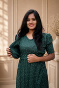 MATERNITY ATTACHED COAT (Evergreen)