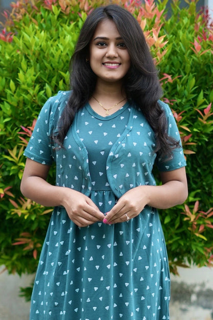 Bottle Green (CASUAL LOUNGEWEAR COAT)