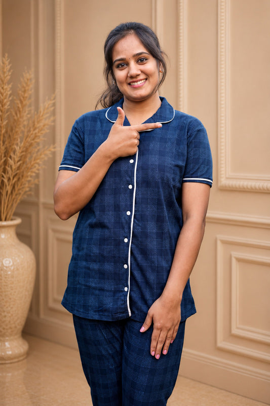Collar Pyjama Night suit