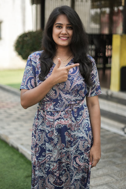 Royal Paisley  (Zipless Maternity)