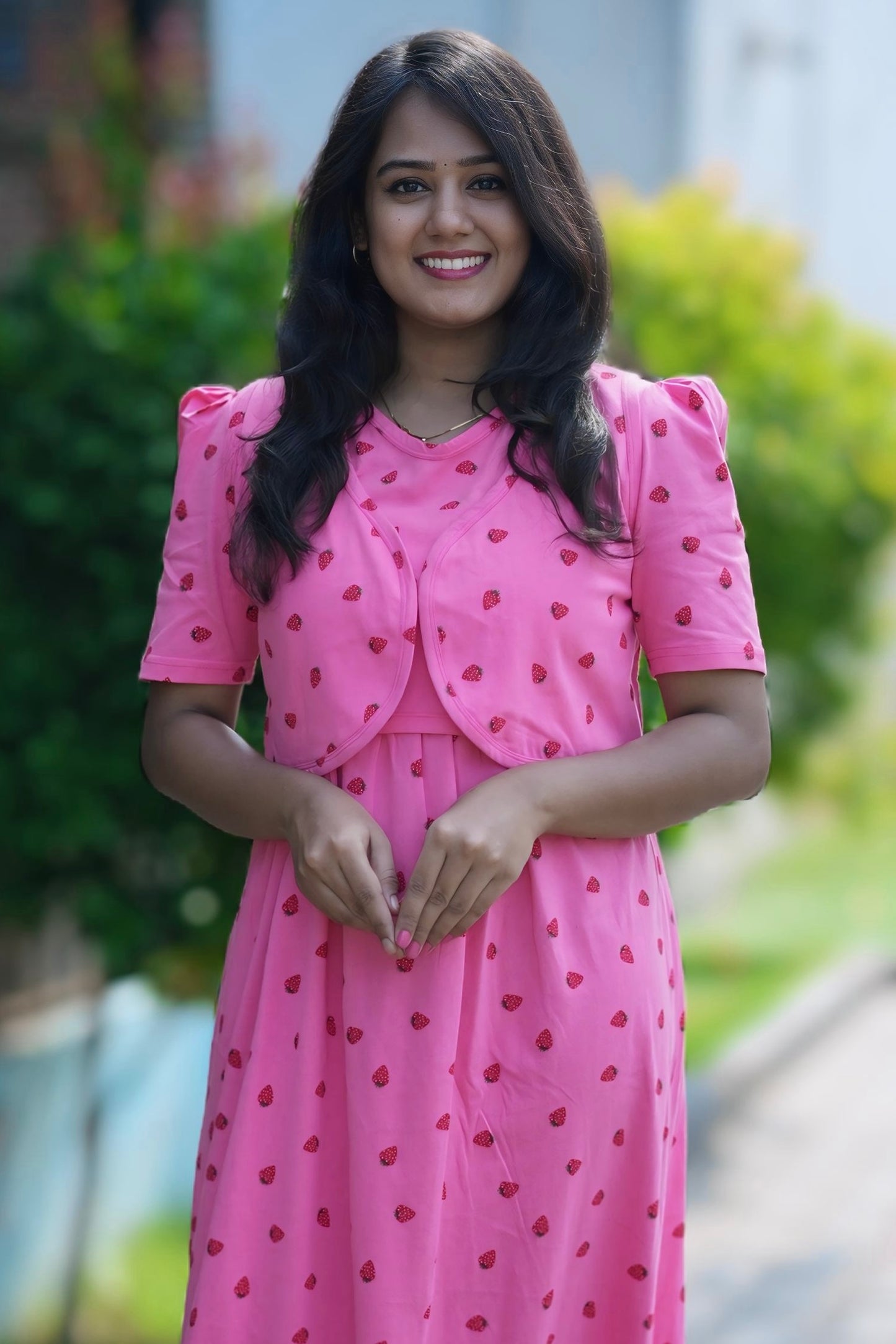 MATERNITY REMOVABLE COAT (BerryBlush)