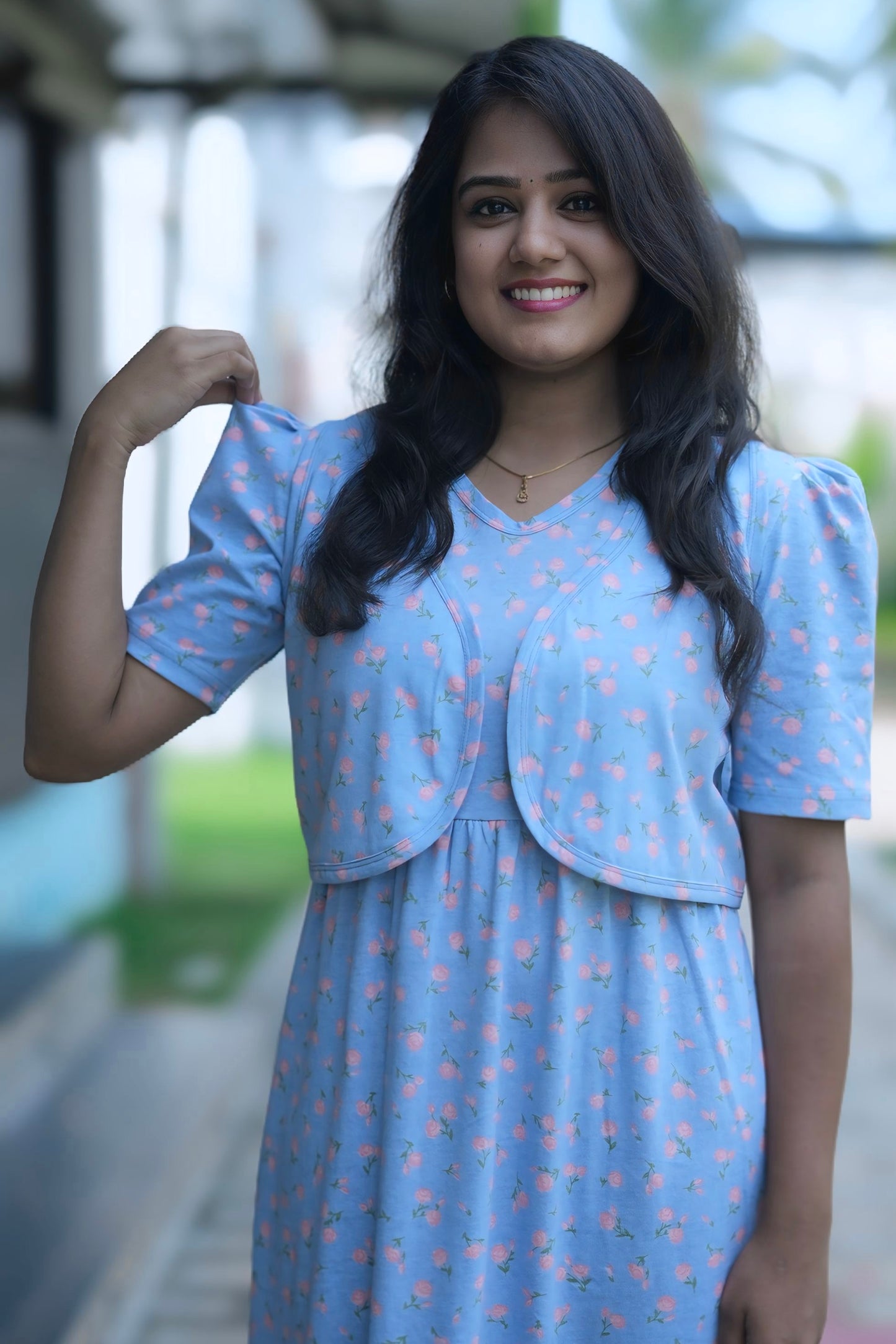 BlueBloss (CASUAL LOUNGEWEAR COAT)