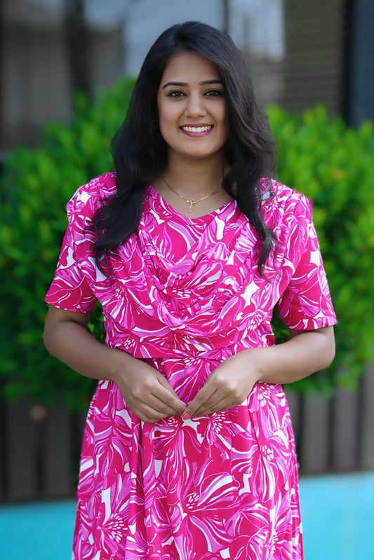 FleurPink (Zipless Maternity Shawl)