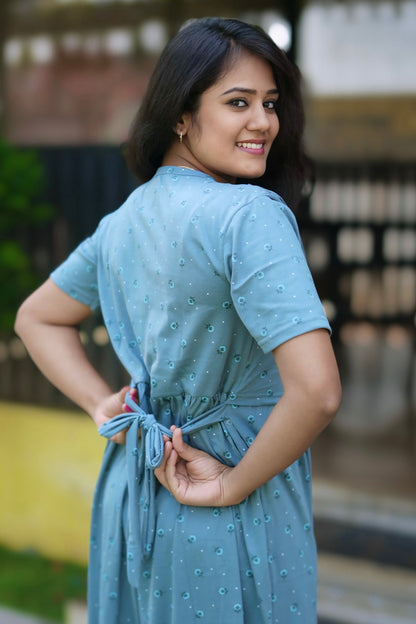 SerenBlue (Zipless Maternity Shawl)