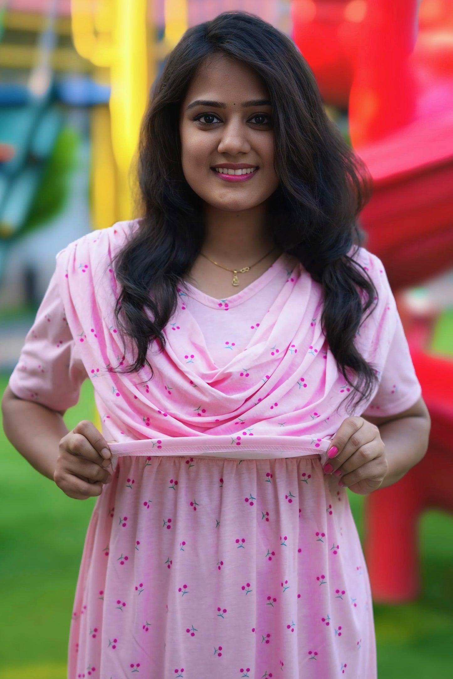 CherryPink (Zipless Maternity Shawl)