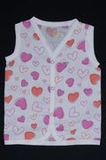 Muslin Snap Button Jabla Sleeve Less