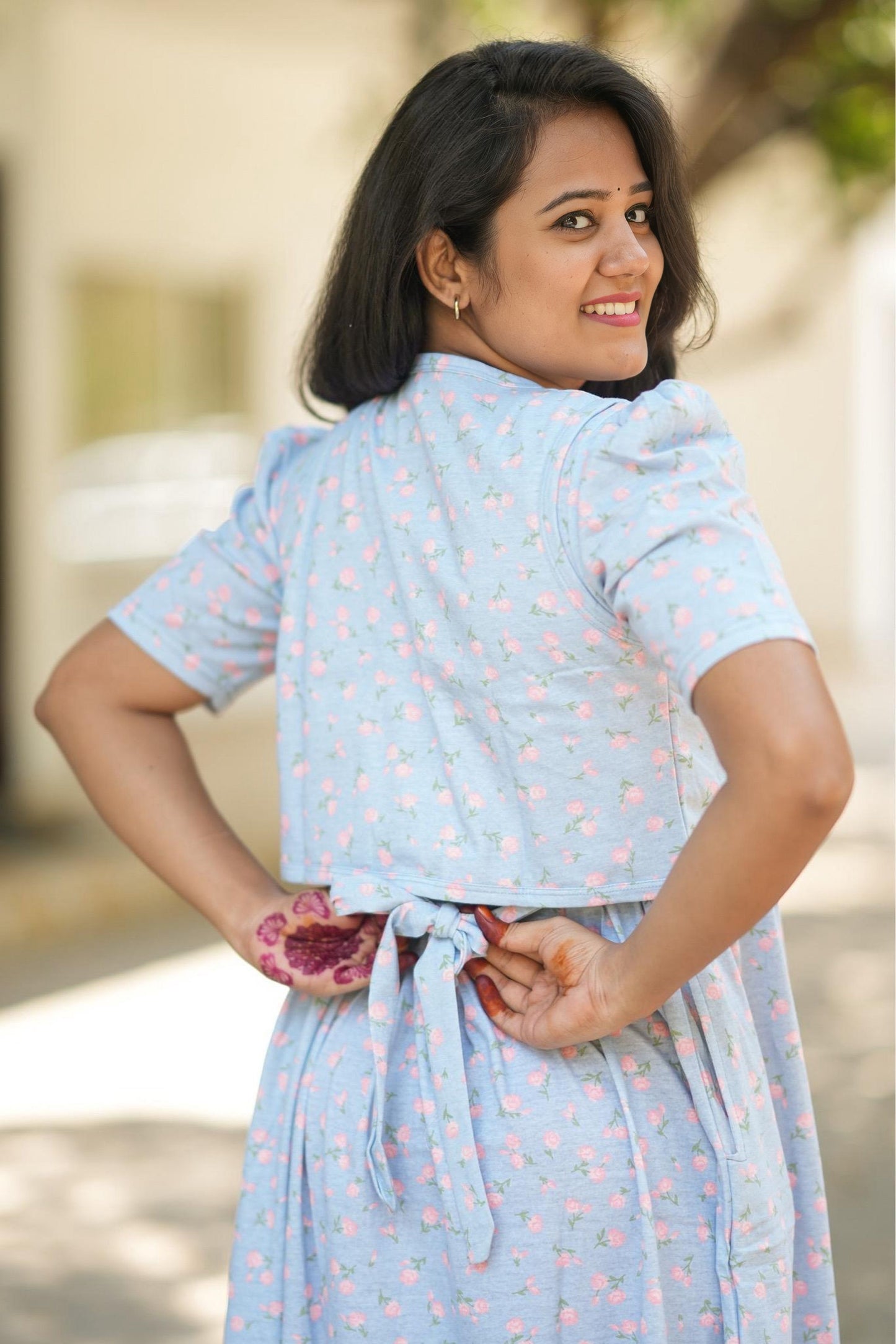 BlueBloss (CASUAL LOUNGEWEAR COAT)