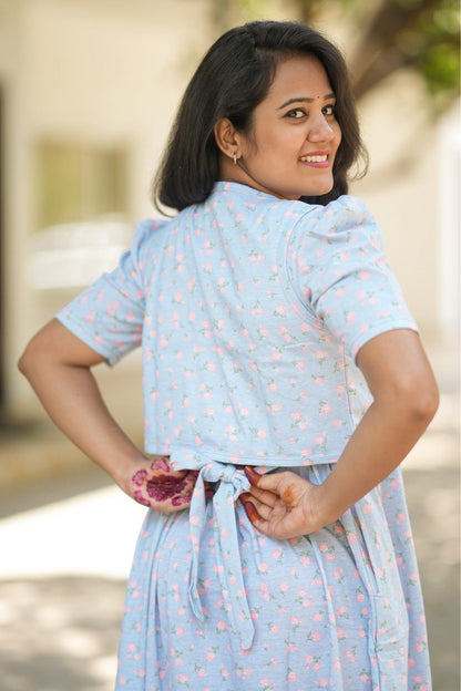 BlueBloss (CASUAL LOUNGEWEAR COAT)