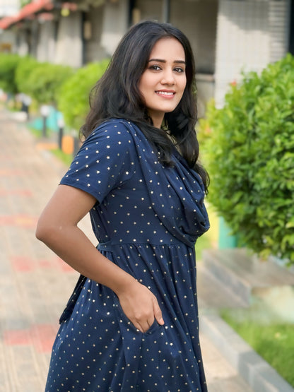 STARRY ELEGANCE (Casual Loungewear Shawl)