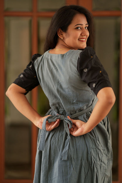 Premium Muslin Cotton (Steel Bloom)