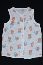 (3 Pc) Muslin Frock Front Open