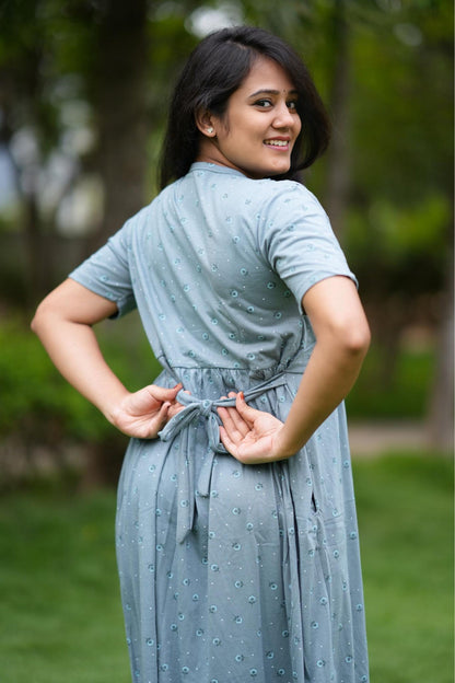 SerenBlue (Zipless Maternity Shawl)