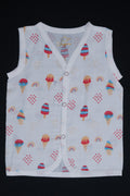 Muslin Snap Button Jabla Sleeve Less