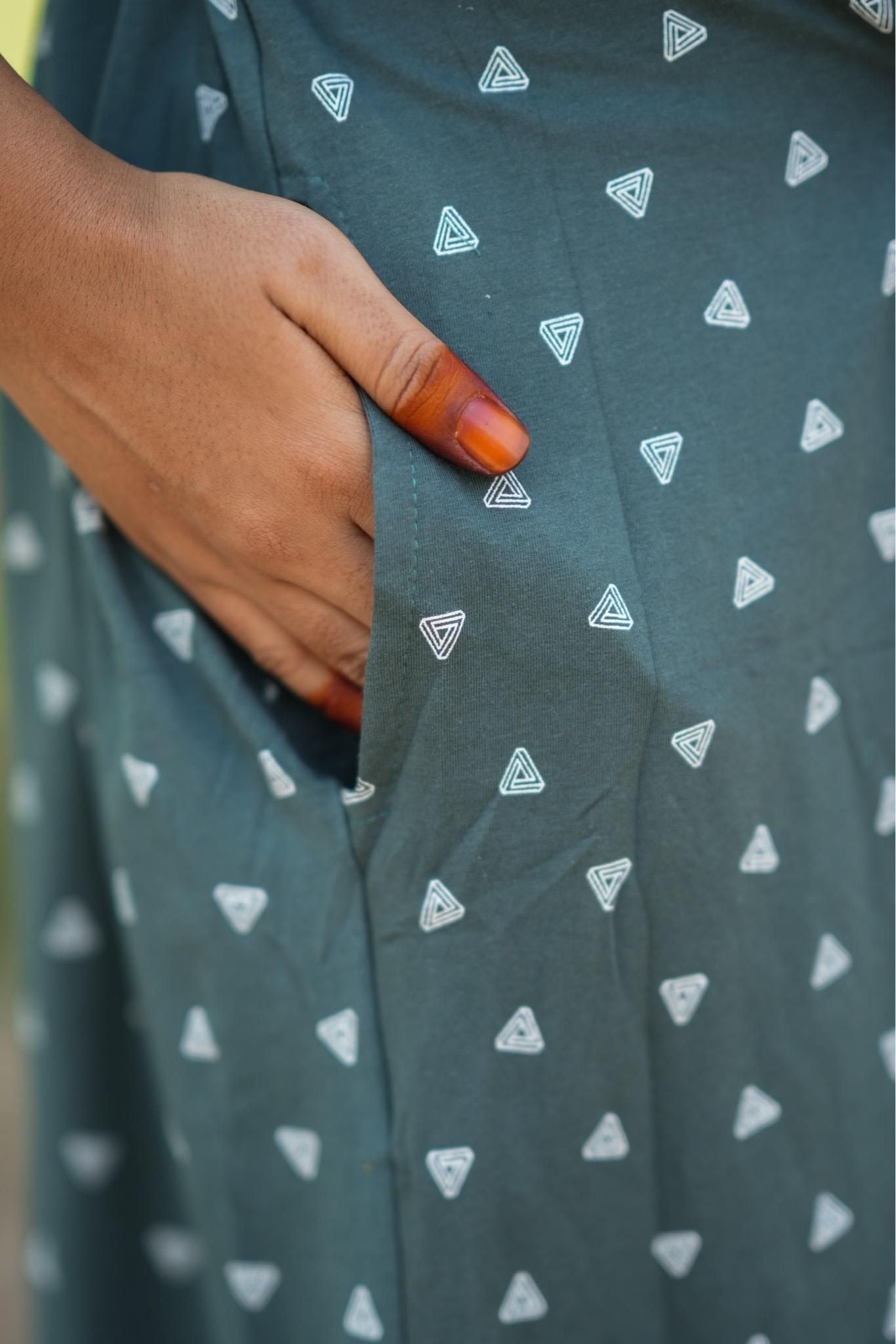 Bottle Green (CASUAL LOUNGEWEAR COAT)