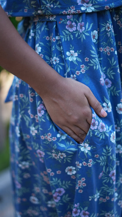 Blue Blossom (CASUAL LOUNGEWEAR COAT)