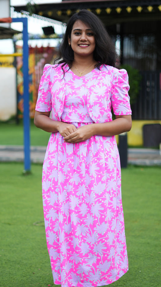 MATERNITY WITH COAT ( PINK RADIANCE )