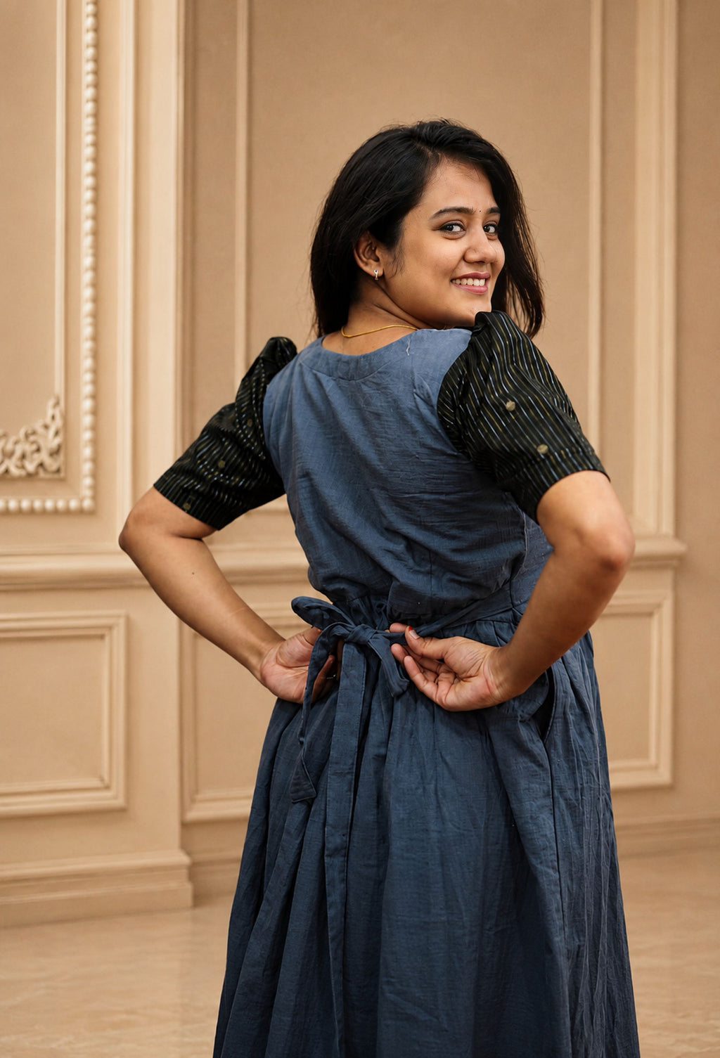 Muslin Cotton-Graphite Grace