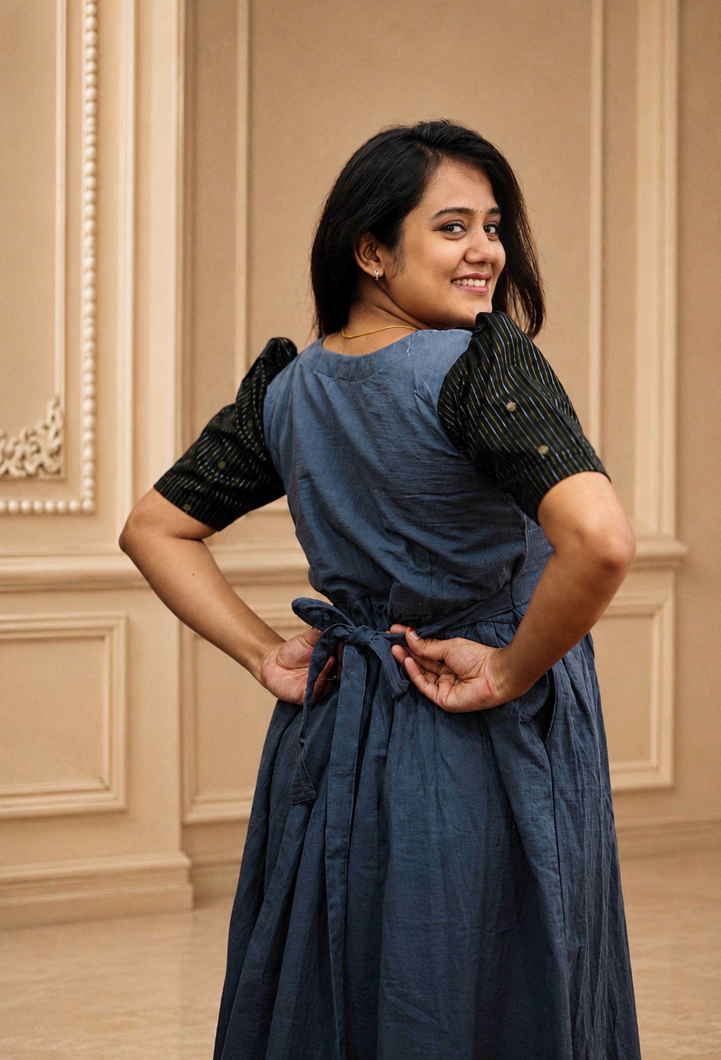 Muslin Cotton-Graphite Grace