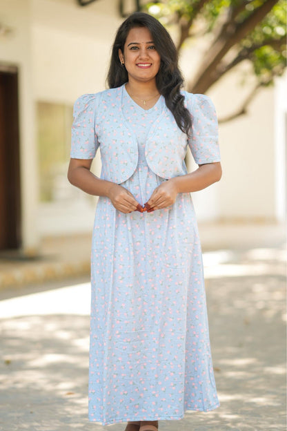 BlueBloss (CASUAL LOUNGEWEAR COAT)