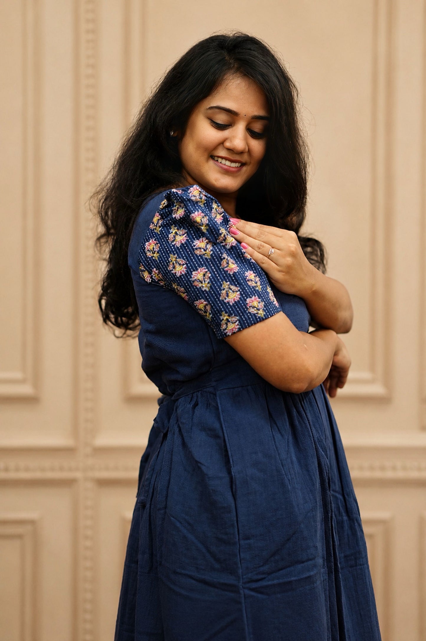 Muslin Cotton-Sapphire Bloom